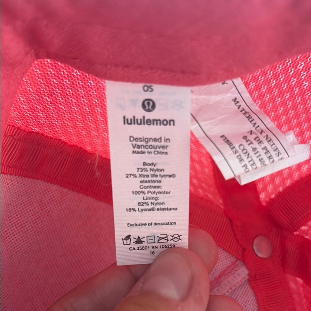 Lululemon Athletica Pink Mesh Cap - Picture 2 of 6